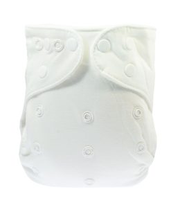 Höschenwindel Slimfit mit Snaps (3-15 kg) Baumwolle, weiß