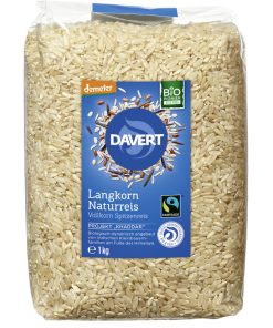demeter Langkorn Naturreis, Vollkorn Spitzenreis Fairtrade 1kg