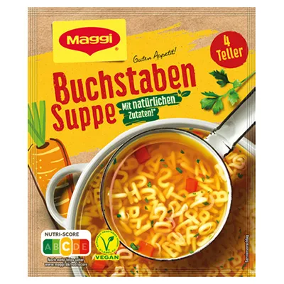 Maggi, Guten Appetit, Buchstabensuppe, 100 g Beutel