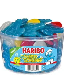 Haribo, Super Schlumpf, 30 Stück, 1,44 kg Dose