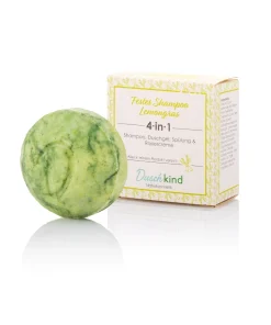 Duschkind Festes Shampoo Lemongras, angereichert mit Macadamianussöl. Konzipiert in einer 4-in-1 Formel 56 Gramm
