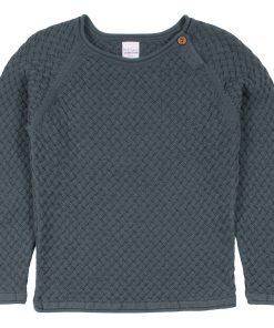 “Green Cotton” Pullover blaugrau / Größe 128