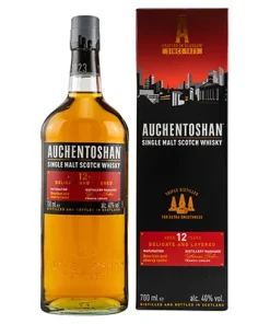 Auchentoshan, Single Malt Scotch Whisky, Bourbon and Sherry Casks, Aged 12 Years, 40 % Vol., 0,7 l Flasche