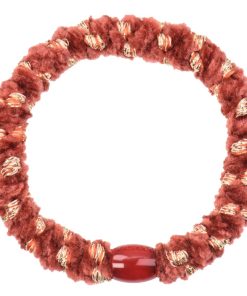 Haargummi, Velvet Stripe Rosewood