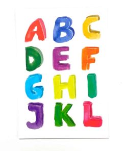 Grußkarte “ABC” Postkarte