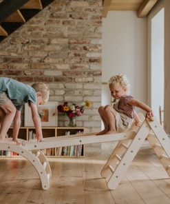 Kleines Zickenling – 5-fach höhenverstellbares Kletterdreieck (60cm) mit passender Rutsche