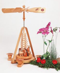 Pyramide Krippe / natur