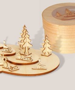 Miniatur Rodelberg in Spandose