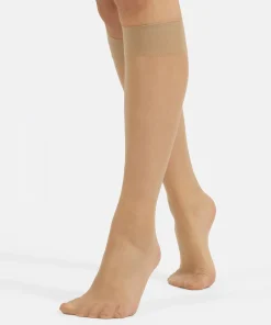 2 P. Cette Satin 8 den Knie Skin 20, OS