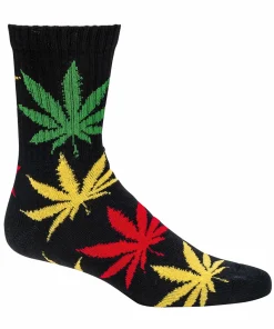 Funktions-Socken Schwarz/Jamaika, 39-42