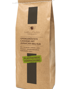Ofengeröstete Cashews mit Jamaican Jerk BBQ Rub (450g)